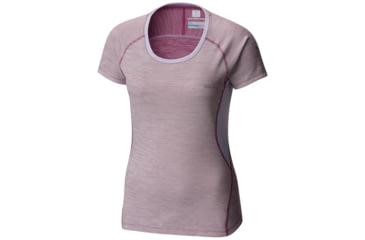 Image of Columbia Solar Ice Short Sleeve Shirt - Womens, Intense Violet, Soft Violet, L 1781111519L