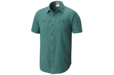 Image of Columbia Southridge Short Sleeve Shirt - Mens, Poseidon, S, 1772131343S