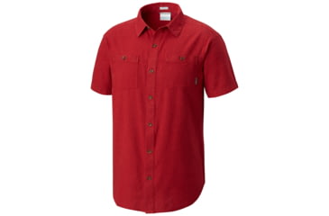Image of Columbia Southridge Short Sleeve Shirt - Mens, Red Element, S, 1772131611S