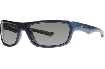 Image of Columbia Steamboat Sunglasses - Frame Metallic Carbon Blue/Metallic Gunmetal, Lens Color Grey, Size 61/16mm CBSTMBOATPZ615