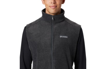 Image of Columbia Steens Mountain Fleece Vest - Mens, Charcoal Heather, M, 1639261-030-M