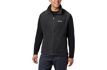 Image of Columbia Steens Mountain Fleece Vest - Mens, Charcoal Heather, M, 1639261-030-M