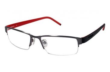 Image of Columbia Steens Mt. Bifocal Prescription Eyeglasses - Frame Gun w. Black/Red Temple, Size 52/17mm CBSTEENSMT01