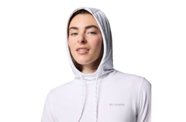 Image of Columbia Sun Trek Hoodie II - Womens, White, Extra Small, 2119751100-100-XS