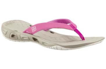 Image of Columbia Sunbreeze Vent Flip PFG Sandal - Womens-Foxglove/White-Medium-10 US