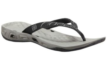Image of Columbia Sunbreeze Vent Flip Sandal - Women's-Black/Platinum-Medium-5
