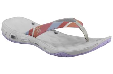 Image of Columbia Suntech Vent Flip PFG Sandal - Women's-Violet/Grey-Medium-6 US
