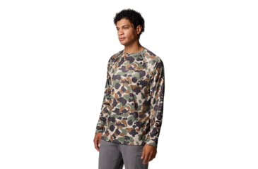 Image of Columbia Super Terminal Tackle Long Sleeve Shirt - Mens, Fossil Deltahunter Camo, XL, 1709431-161-XL