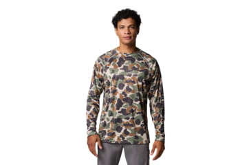 Image of Columbia Super Terminal Tackle Long Sleeve Shirt - Mens, Fossil Deltahunter Camo, XL, 1709431-161-XL