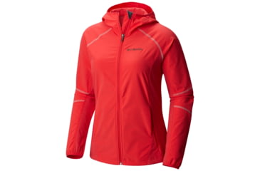 Image of Columbia SWEET AS Softshell Hoodie - Women's-Red Camellia-Medium