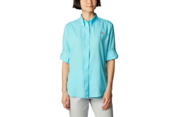 Image of Columbia Tamiami II Long Sleeve Shirt - Women's, Opal Blue, Large, 1275701447Opal BlueL