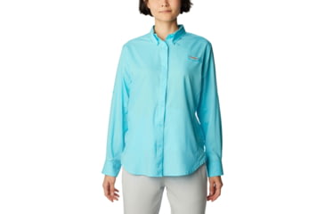 Image of Columbia Tamiami II Long Sleeve Shirt - Womens, Opal Blue, Large, 1275701447Opal BlueL