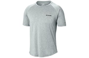 Image of Columbia Tech Trail II Short Sleeve Crew Shirt - Mens, Cool Grey, Large, 1838581019-L