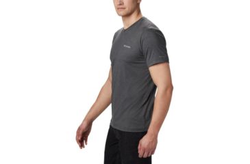Image of Columbia Tech Trail II V-Neck Shirt - Mens, Shark, Large, 1838521011-L