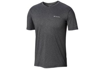 Image of Columbia Tech Trail II V-Neck Shirt - Mens, Shark, Large, 1838521011-L