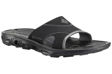 Image of Columbia Techsun Vent Slide Sandal - Men's-Black/Charcoal-Medium-8
