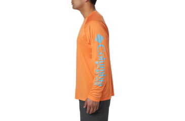 Image of Columbia Terminal Tackle Heather Long Sleeve Shirt - Mens, Solar Heather - Riptide Logo, Large, 1709421823-L