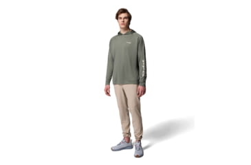 Image of Columbia Terminal Tackle Hoodie - Mens, Cypress/Dark Stone Logo, Extra Large, 1536171313-313-XL