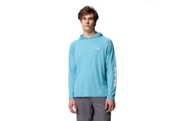 Image of Columbia Terminal Tackle Hoodie - Mens, Vintage Blue/White Logo, Medium, 1536171456-456-M