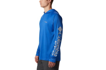 Image of Columbia Terminal Tackle Hoodie - Mens, Vivid Blue, Cool Grey Logo, Small, 153617-487-S