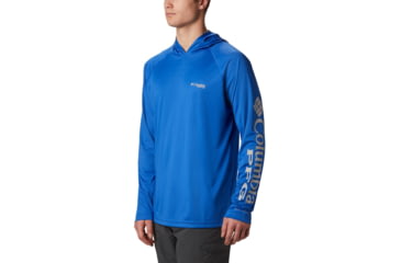 Image of Columbia Terminal Tackle Hoodie - Mens, Vivid Blue, Cool Grey Logo, Small, 153617-487-S