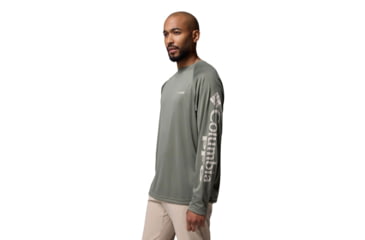 Image of Columbia Terminal Tackle Long Sleeve Shirt - Mens, Cypress/Dark Stone Logo, 2XL, 1388261324-324-XXL