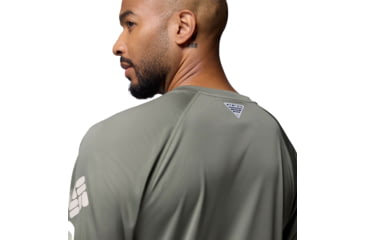 Image of Columbia Terminal Tackle Long Sleeve Shirt - Mens, Cypress/Dark Stone Logo, 2XL, 1388261324-324-XXL