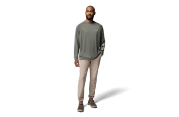Image of Columbia Terminal Tackle Long Sleeve Shirt - Mens, Cypress/Dark Stone Logo, 2XL, 1388261324-324-XXL