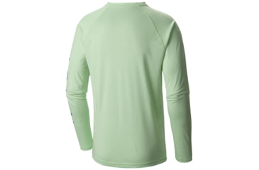 Image of Columbia Terminal Tackle Long Sleeve Shirt - Mens, Key West, Vivid Blue Logo, 2XL, Long Inseam, 138826-376-2XT
