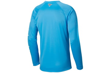 Image of Columbia Terminal Tackle Long Sleeve Shirt - Mens, Riptide, White Logo, 2XL, Long Inseam, 138826-903-2XT