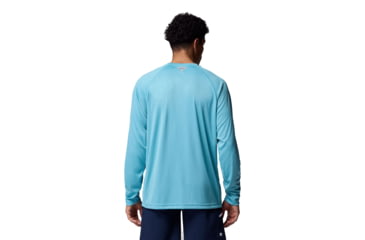 Image of Columbia Terminal Tackle Long Sleeve Shirt - Mens, Vintage Blue/White Logo, Small, 1388261485-485-S