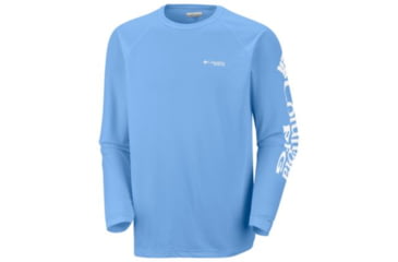 Image of Columbia Terminal Tackle Long Sleeve Shirt - Men's, White Cap, White Logo, 2XL Waist, Long Inseam, 138826-459-2XT