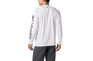 Image of Columbia Terminal Tackle Long Sleeve Shirt - Mens, White, Nightshade Logo, 2XL, Long Inseam, 138826-114-2XT