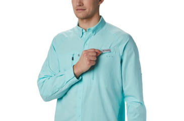 Image of Columbia Terminal Tackle Long Sleeve Woven Shirt - Mens, Gulf Stream, Small, 183151-499-S