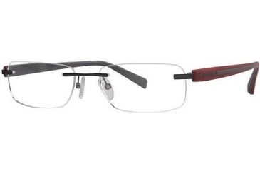 Image of Columbia Thunder Rock 200 Eyeglass Frames - Frame Gunmetal-Red/Grey, Size 54/17mm CBTHUNDROCK20004