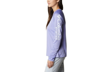 Image of Columbia Tidal Tee II Long Sleeve Shirt - Womens, Fairytale/White Logo, Small, 1577661526Frtl,WhtLgS