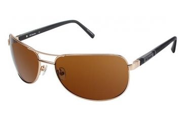 Image of Columbia TIMPANOGAS Sunglasses - Frame GOLD/BLACK, Lens Color Brown, Size 63/17mm CBTIMPANOGAS04