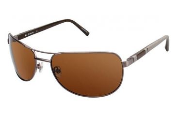 Image of Columbia TIMPANOGAS Sunglasses - Frame MATTE GRAPPA/GRAPPA, Lens Color Brown, Size 63/17mm CBTIMPANOGAS03