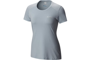 Image of Columbia Titan Ice Short Sleeve Shirt - Women's-Cirrus Grey Heather-Small
