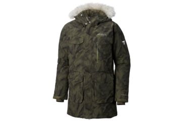 Image of Columbia Titan Pass 780 TurboDown Parka - Mens, Peatmoss Marble Camo Print, Extra Large, 1737301213-XL