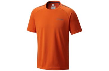 Image of Columbia Titan Trail Short Sleeve Shirt - Mens, Heatwave, L 1768611805L
