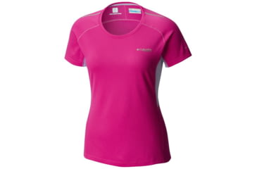 Image of Columbia Titan Trail Short Sleeve Shirt - Womens, Groovy Pink Hthr, Soft Violet, L 1773471650L