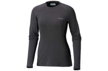 Image of Columbia Titanium OH3D Knit Crew Top - Womens, Shark, Black, Extra Small, 1802521011-XS
