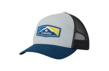 Image of Columbia Trail Evolution II Snap Back Hat - Unisex, Cool Grey, Petrol Blue Patch, One Size, 1840151019-One Size