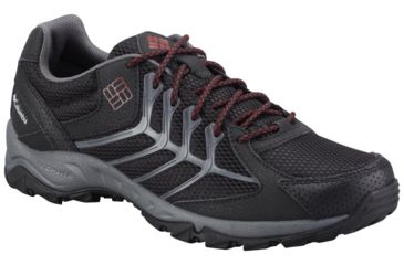 Image of Columbia Trailhawk Hiking Shoe - Men's-Black/Chili-Medium-9.5 US