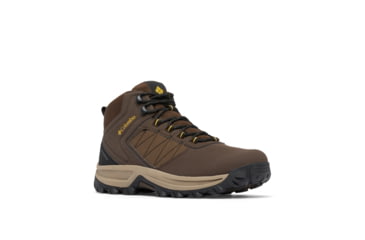 Image of Columbia Transverse Hike Waterproof Shoes - Mens, Cordovan/Golden Yellow, 9.5, 2067401-231-9.5