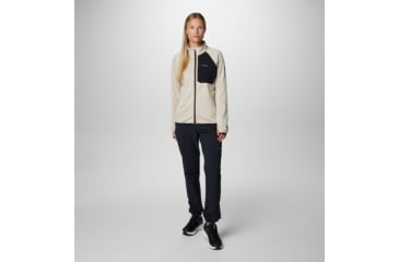 Image of Columbia Triple Canyon Grid Fleece FZ Jacket - Womens, Dark Stone Heather/Black, Medium, 2085191278-M