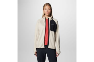Image of Columbia Triple Canyon Grid Fleece FZ Jacket - Womens, Dark Stone Heather/Black, Medium, 2085191278-M