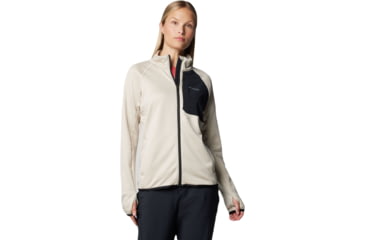 Image of Columbia Triple Canyon Grid Fleece FZ Jacket - Womens, Dark Stone Heather/Black, Medium, 2085191278-M