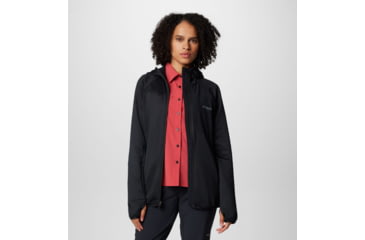 Image of Columbia Triple Canyon Grid Fleece Hooded FZ Jacket - Womens, Black, Large, 2085181010-L